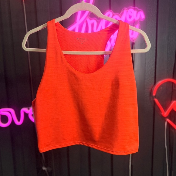 Athleta Tops - Womens Orange Athleta sports shirt.